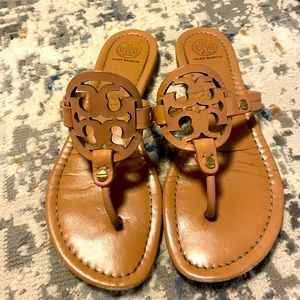 Tory Burch sandals flip flops with logo
